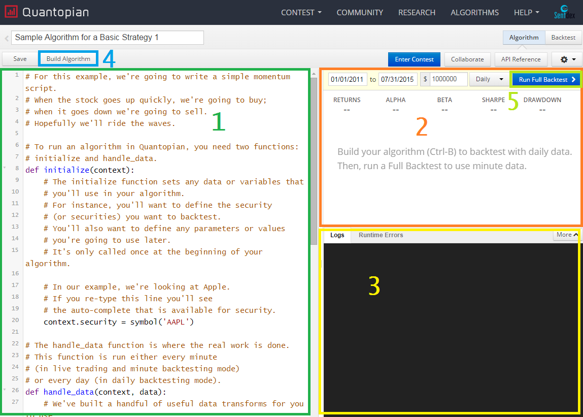 Python example. Quantopian. Книга Python for algorithmic trading. QBUTTONGROUP пример Python. GITHUB для алгоритм буилдера.