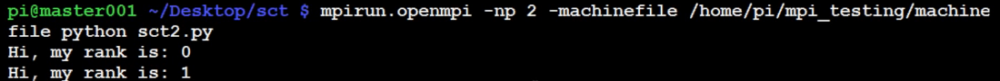 MPI with MPI4py and Python tutorial