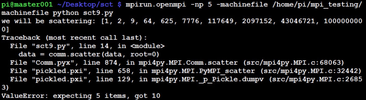 MPI with MPI4py and Python tutorial
